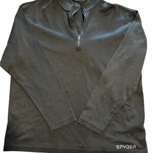 Spyder Black Quarter-Zip Pullover